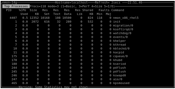 性能测试工具有哪些?Linux系统资源监控工具—nmon的使用方法(图12)