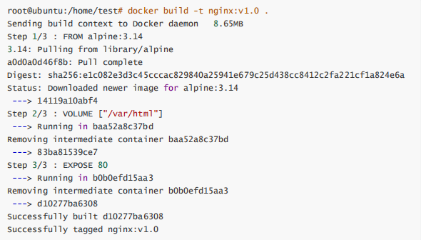 用Dockerfile添加数据卷及使用数据卷容器(图2)