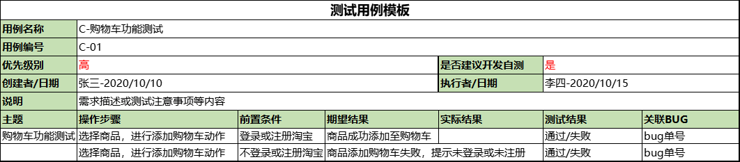 用例设计模板